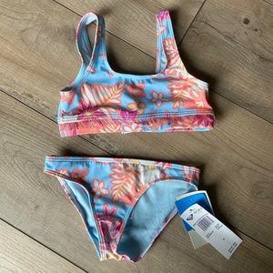 Roxy Girl Funny Child Bralette Bikini (top and bottom)